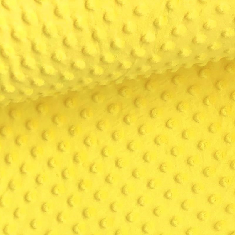 Tessuto Minky Giallo Brillante | Tissus Loup