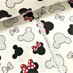 Tessuto Cotone Minnie-Mickey-Mouse | Tessuti Lupo