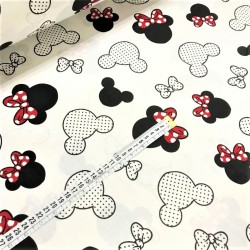 Tessuto Cotone Minnie-Mickey-Mouse | Tessuti Lupo