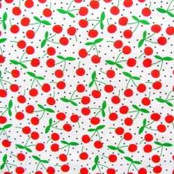 Tessuto di Cotone Ciliegia | Tessuti Lupo