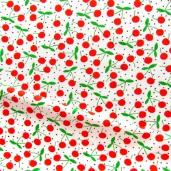 Tessuto di Cotone Ciliegia | Tessuti Lupo