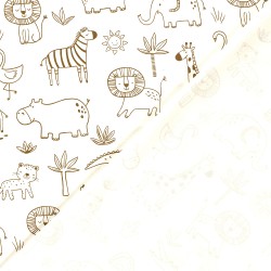 Tessuto Jersey Animali della Savana | Tessuti Lupo