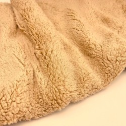 Tessuto Pelliccia Teddy Colore Cammello | Tessuti Lupo
