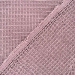 Tessuto di Cotone a Nido d'Ape Lavanda Pastello | Tessuti Lupo