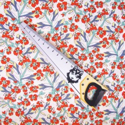 Tessuto di Cotone Liberty Fiori di Campo Bohemien | Tessuti Lupo