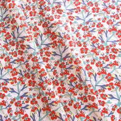 Tessuto di Cotone Liberty Fiori di Campo Bohemien | Tessuti Lupo