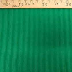 Tessuto Velluto a Coste Verde Basilico Coste larghe 5 mm | Tessuti Lupo
