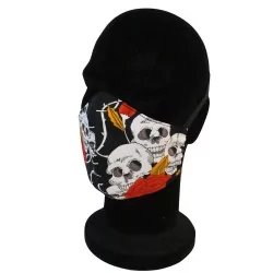 Maschera di protezione Teschio Cranio riutilizzabile AFNOR | Tissus Loup