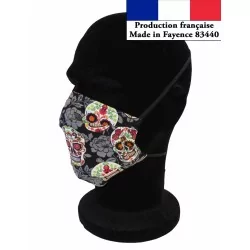 Maschera di protezione Teschio riutilizzabile AFNOR | Tissus Loup