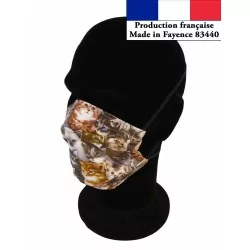 Maschera di protezione pieghevole riutilizzabile AFNOR per gattini | Tissus Loup
