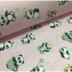 Tessuto di Cotone Panda | Tissus Loup