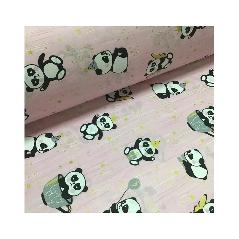Tessuto di Cotone Panda | Tissus Loup