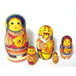Bambola russa Famiglia di...