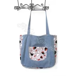 Borsa in Jeans Minnie-Mickey-Mouse | Tissus Loup