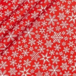 Tessuto Fiocco di Neve - Natale | Tissus Loup