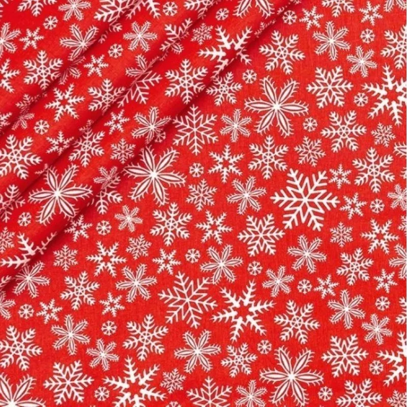 Tessuto Fiocco di Neve - Natale | Tissus Loup