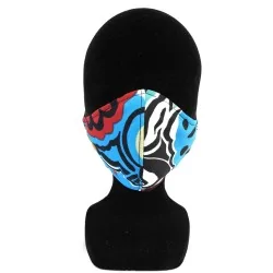 Maschera di protezione barriera Art design alla moda riutilizzabile AFNOR | Tissus Loup