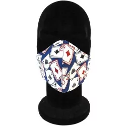 Maschera di protezione barriera Set di carte design alla moda riutilizzabile AFNOR | Tissus Loup