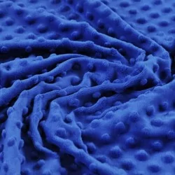Tessuto Minky Blu Reale |  Tessuti Lupo