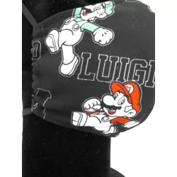 Maschera di protezione barriera Mario Luigi design alla moda riutilizzabile AFNOR | Tissus Loup