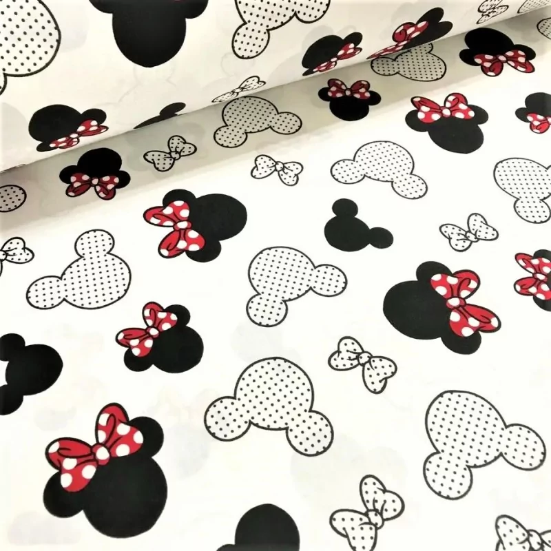 Tessuto Cotone Minnie-Mickey-Mouse | Tissus Loup