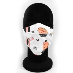 Maschera di protezione leggera cactus per l'estate riutilizzabile AFNOR Made in Fayence | Tissus Loup