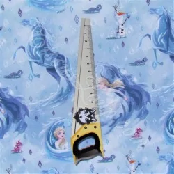 Tessuto Cotone Regina delle Nevi Elsa e Cavallo Nokk Frozen 2 Disney | Tissus Loup