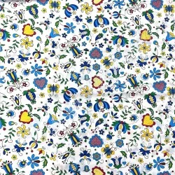 Tessuto di cotone con fiori magici | Tissus Loup