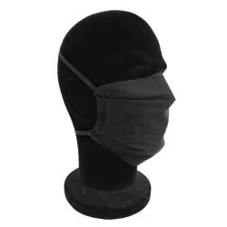 Maschera di protezione pieghevole nera | Tissus Loup
