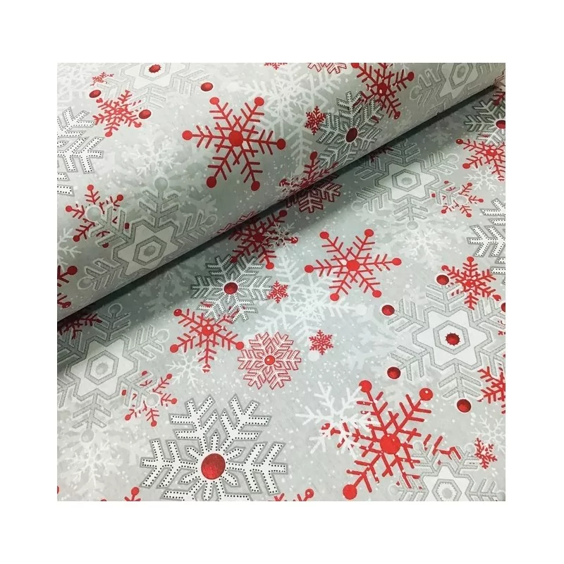 Tessuto Natale Fiocchi di Neve | Tissus Loup