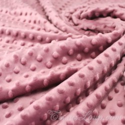 Tessuto Minky Rosa Antico | Tessuti Lupo