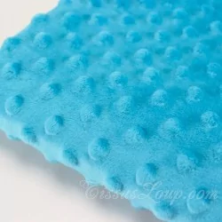 Tessuto Minky Blu Turchese | Tessuti Lupo