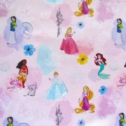 Tessuto Cotone Principesse Disney | Tessuti Lupo