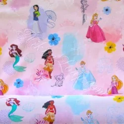 Tessuto Cotone Principesse Disney | Tessuti Lupo