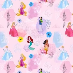 Tessuto Cotone Principesse Disney | Tessuti Lupo