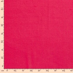 Tessuto Velluto a Coste Fucsia con coste larghe 4,5 mm | Tessuti Lupo