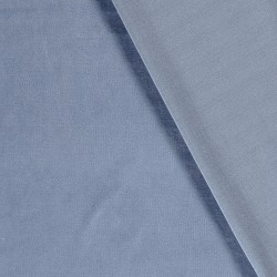 Tessuto di Velluto Jersey Cotone Blu Fiordaliso Chiaro | Tessuti Lupo