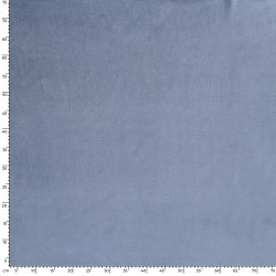 Tessuto di Velluto Jersey Cotone Blu Fiordaliso Chiaro | Tessuti Lupo