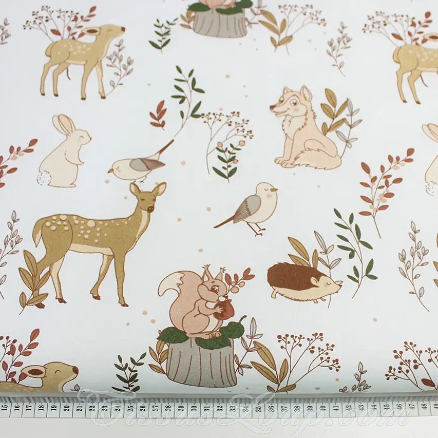 Tessuto Lupo e i suoi Amici Animali — 4