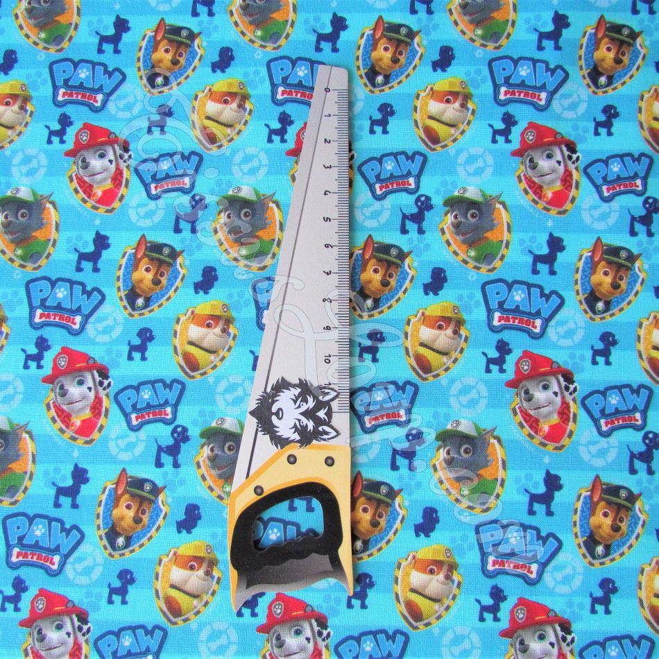 Tessuto Paw Patrol su Fondo Blu — 2