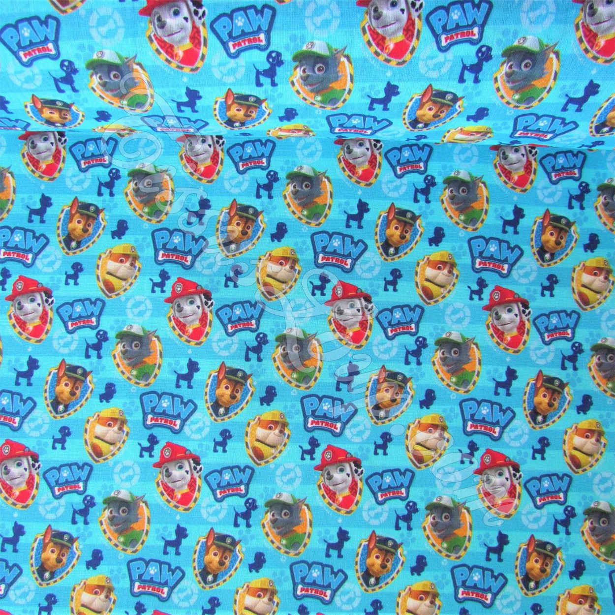 Tessuto Paw Patrol su Fondo Blu — 4