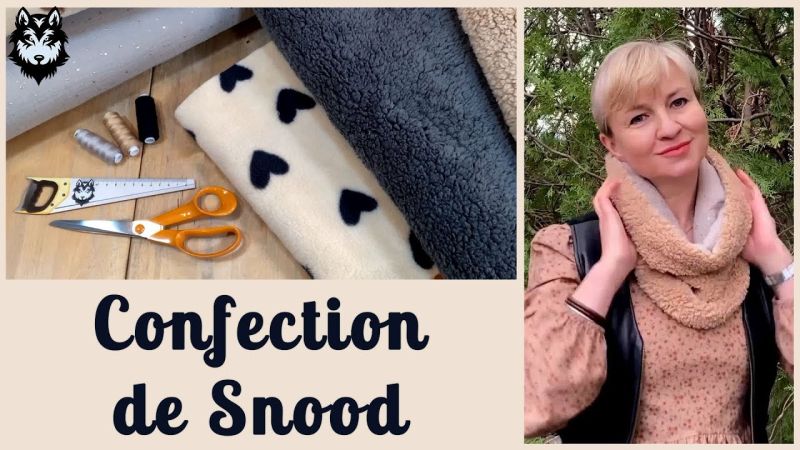 Cucire uno snood reversibile