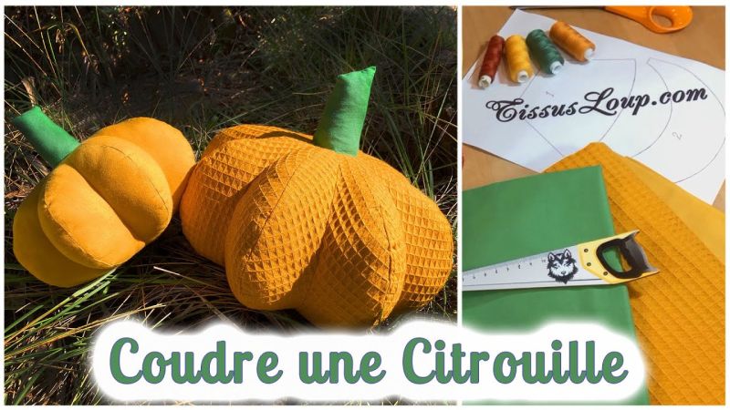 Tutorial per cucire una zucca di peluche per Halloween