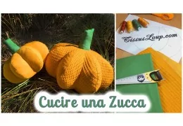 Tutorial per cucire una zucca di peluche per Halloween