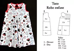 Tutorial: Creare un vestito per bambini con Minnie Mouse